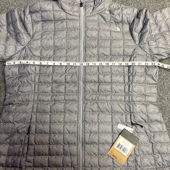NWT The North Face Thermoball Eco Parka Size 1X Grey Women’s NFOA4R34DYY - Picture 3 of 6